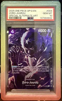 One Piece Zoro-Juurou SP ST18-004 SR OP12 Legacy of the Master PSA 10 - Image 1