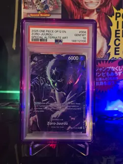 One Piece ST18-004 Legacy of the Master - Zoro-Juurou (SP Alternate Art) PSA 10 - Image 1