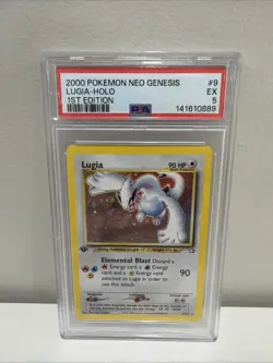 Pokemon Lugia Neo Genesis 1st Edition Holo Rare #9 PSA 5 - Image 1