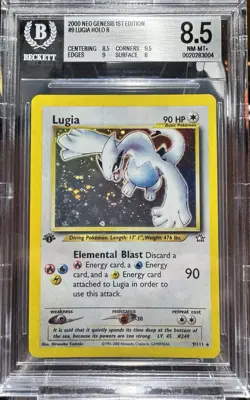 Lugia Neo Genesis 1st Edition 9/111 Pokemon BGS 8.5 Amazing Swirl! - Image 1