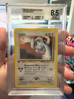 Pokemon Lugia #9 Neo Genesis 1st Edition Holo BGS 8.5 (RegradeU) - Image 1