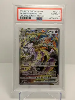 PSA 10 MEWTWO VSTAR GG44/GG70 SWORD SHIELD CROWN ZENITH POKEMON - Image 1