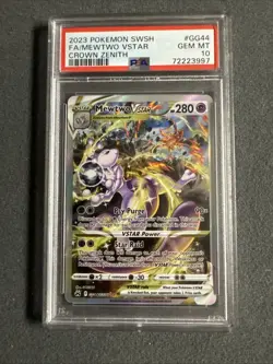 Mewtwo Vstar GG44/GG70 Sword Shield Crown Zenith Pokemon PSA 10 - Image 1