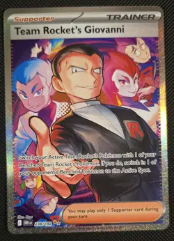 Team Rockets Giovanni 238/182 Sir Destined Rivals Special Illustration Art NM - Image 1