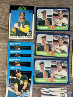Jose Canseco Lot of 143 Baseball Card Collection-1986-1989-Includes Rookie Cards - Image 2