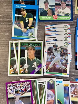 Jose Canseco Lot of 143 Baseball Card Collection-1986-1989-Includes Rookie Cards - Image 4