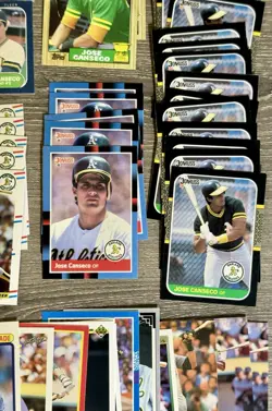Jose Canseco Lot of 143 Baseball Card Collection-1986-1989-Includes Rookie Cards - Image 5