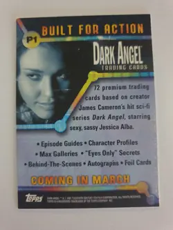 Dark Angel and Tomb Raider Promo Cards Jessica Alba Angelina Jolie - Image 3