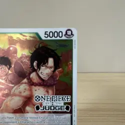 Bandai One Piece CCG JUDGE Portgas D Ace OP09-035 Promo English 5000 Cost 5 - Image 3