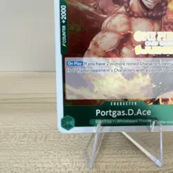 Bandai One Piece CCG JUDGE Portgas D Ace OP09-035 Promo English 5000 Cost 5 - Image 4