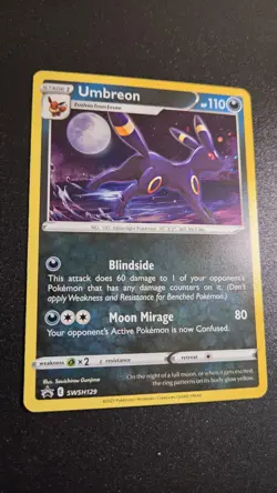 Pokemon Umbreon TCG SWSH129 Black Star Promo Holo Card - Image 2