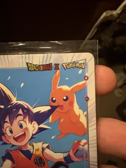 SP-6 Dragon Ball x Pokemon Hologram Card Son Goten & Pikachu Insert Set SP - Image 3