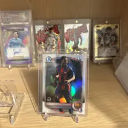 Ebrima Tunkara Topps Chrome UCC 2025/26 1st Bowman Rookie Card FC Barcelona - Image 3