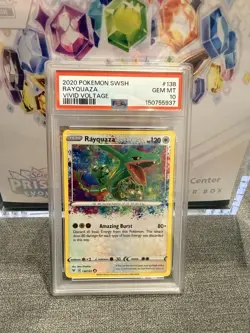 Pokemon TCG Rayquaza Vivid Voltage Holo Card 138/185 Rare PSA 10 - Image 1