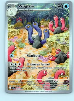Pokemon Wugtrio SV: Paldean Fates #224/091 NM - Image 1