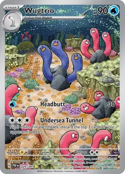 Wugtrio - 224/091 - SV: Paldean Fates NM Pokemon Card - Image 1