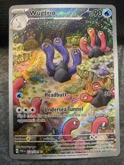 Wugtrio - 224/091 - SV: Paldean Fates - Pokemon TCG - NM - Image 1