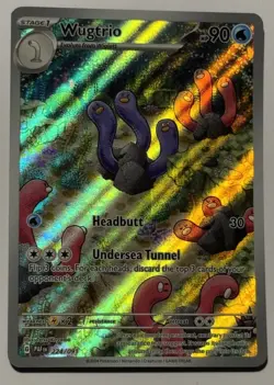 Pokemon - Wugtrio - 224/091 - SV Paldean Fates - Shiny Illustration Rare Card - Image 1