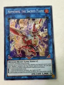 Yugioh - Nephthys, the Sacred Flame - Secret - 1st - HISU-EN008 - NM - Image 1