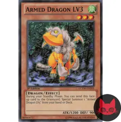 Yugioh Armed Dragon LV3 LCYW-EN203 Common 1st Edition NM - Image 1