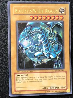 Blue-Eyes White Dragon JMP-EN001 Ultra Rare Limited Edition - Image 1