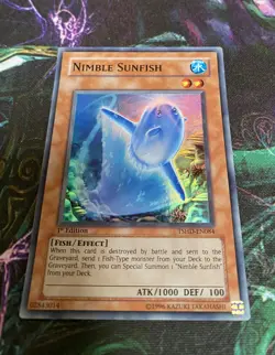 YUGIOH Super Rare Nimble Sunfish TSHD-EN084 1st Edition VLP - Image 1
