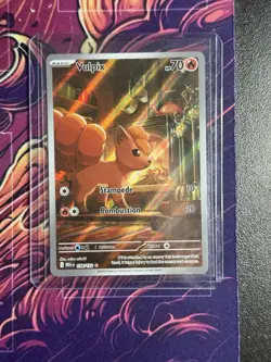 Pokemon Vulpix TCG Illustration Rare Mega Evolutions Card 138/132 NM Condition - Image 1