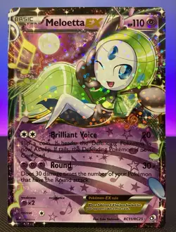 Pokemon TCG Meloetta EX RC11/RC25 Legendary Treasures Holo Rare Pokemon Card - Image 1