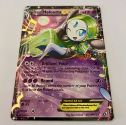 Pokemon TCG Meloetta EX RC11/RC25 Legendary Treasures Holo Rare Pokemon Card - Image 2