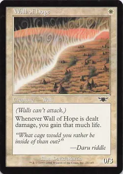 Wall of Hope 24 Common Legions Magic: The Gathering Near Mint - Image 1