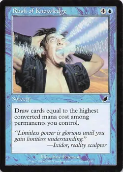 Rush of Knowledge 49 Common Scourge Magic: The Gathering Near Mint - Image 1