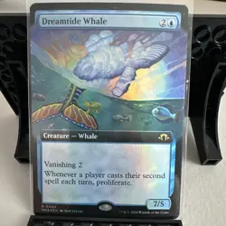 Wizards of the Coast Dreamtide Whale Extended Art Foil Rare Blue EN 0450 - Image 2