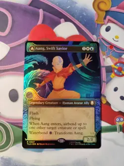 AANG SWIFT SAVIOR Showcase Foil Avatar: The Last Airbender R0347 MAGIC MTG CARD - Image 1