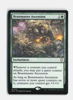 Beastmaster Ascension 118 Commander: Bloomburrow MTG NM - Image 1
