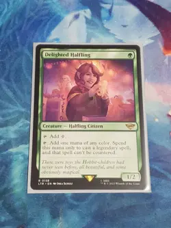 MTG Delighted Halfling - The Lord of the Rings: Middle Earth - Near Mint NM - Image 1