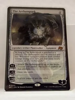 MTG - The Aetherspark #231 Legendary Artifact Planeswalker Equipment (DFT) (NM) - Image 3