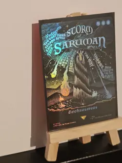 Storm Of Saruman MTG LOTR Foil Poster Borderless Trading Card - Image 2