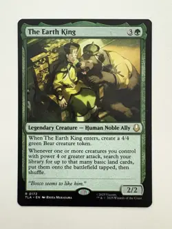 The Earth King MTG Magic the Gathering Card NM Near Mint TLA - Image 1
