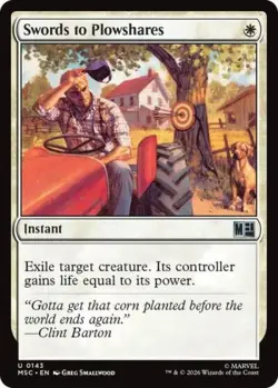 ~ Swords to Plowshares ~ NM ~ Commander: Marvel Super Heroes ~ MTG ~ - Image 1