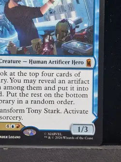 MTG Tony Stark The Invincible Iron Man Marvel Mythic NM Superheroes Near Mint - Image 4