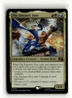 The Fantastic Four 741M Foil MTG Commander: Marvel Super Heroes - Image 1