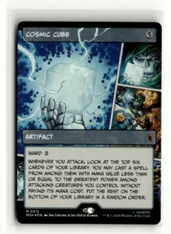 Cosmic Cube (Borderless) (0312) M Foil MTG Marvel Super Heroes - Image 1