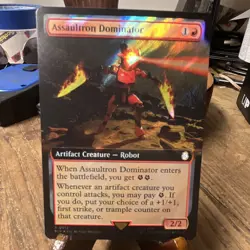 Wizards of the Coast MTG Assaultron Dominator Surge Foil Rare Fallout 0912 - Image 1