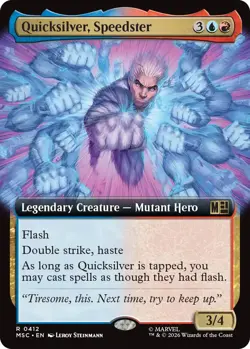Quicksilver, Speedster - Extended Art Light Play, English Magic the Gathering MT - Image 1