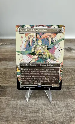 Myrel Shield of Argive Borderless Non Foil MTG NM Encyclopedia Secret Lair - Image 1
