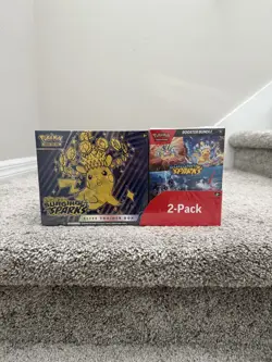 Pokemon Surging Sparks ETB & Booster Bundle Costco 2-pack. Factory Sealed - Image 1