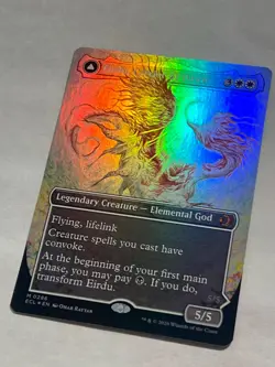 MTG - Eirdu, Carrier of Dawn (Borderless) - ECL - Foil - LP (scratch on front) - Image 1