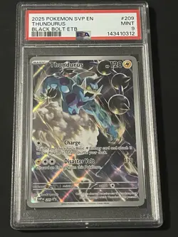 Thundurus #209 PSA 9 2025 Pokemon Svp En-Sv Black Star Promo ETB - Image 1