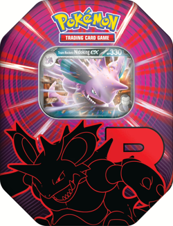 Pokemon Cards Team Rocket Tin Box TCG Nidoking EX DE VORBESTELLUNG - vom Handler - Image 1