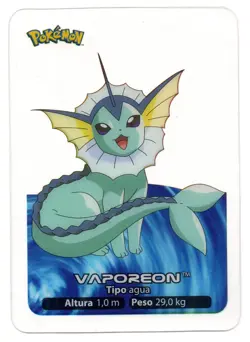 VAPOREON #134 LAMINCARD COLECCION POKEMON LAMINCARDS 2005 EDIBAS (USADA) - Image 1